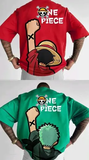 One piece  red and blue